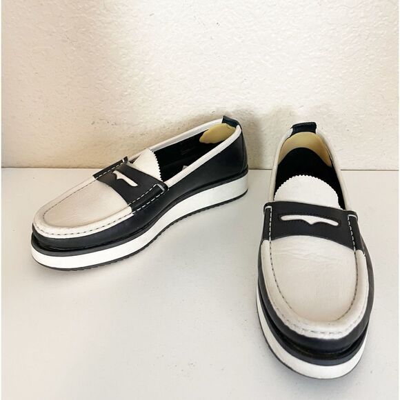 RAG & BONE Tanja two tone black and white Loafers. Size 39 - Picture 12 of 14